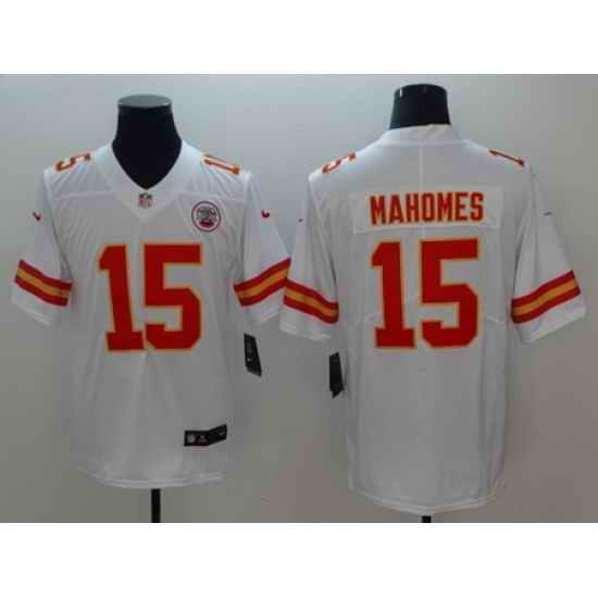 Nike Chiefs #15 Patrick Mahomes White Vapor Untouchable Limited Jersey